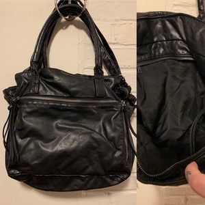 Faux leather purse
